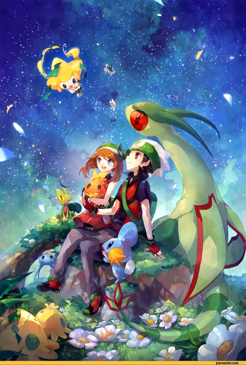 anime,art,beautiful pictures,Pokemon,girl,boy,nature,sky | Pokemon ...