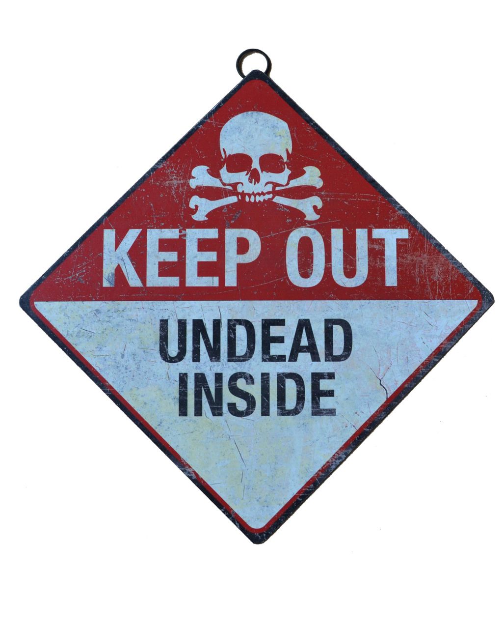 Keep Out Zombie Warnschild 28cm Halloween wall decor, Halloween