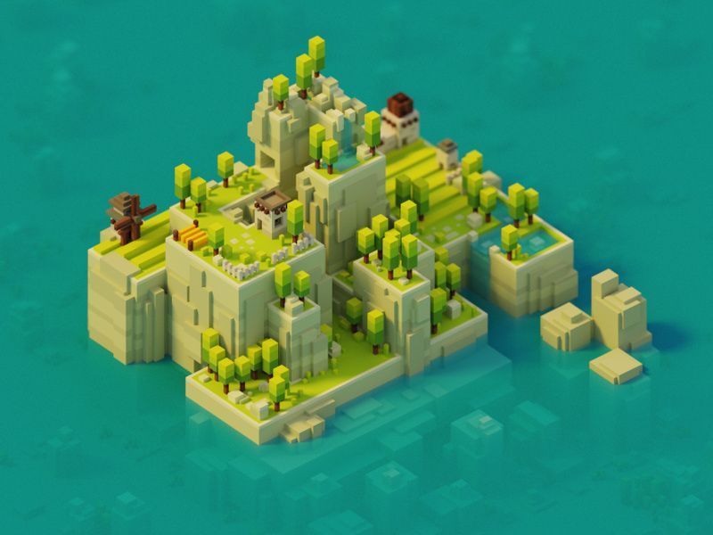 Islandy | Game concept art, 2d game art, Environmental art