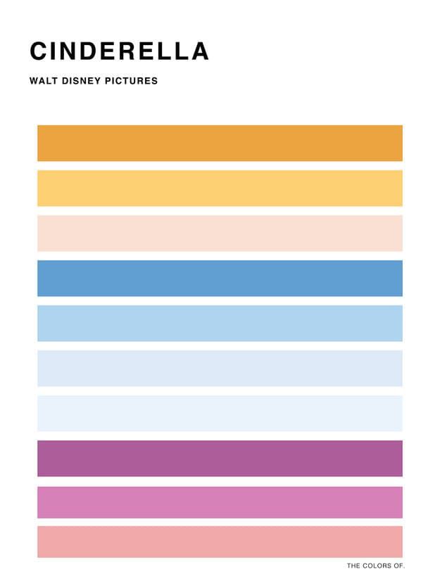 This is the color scheme from Cinderella. Movie Color Palette, Minimal ...