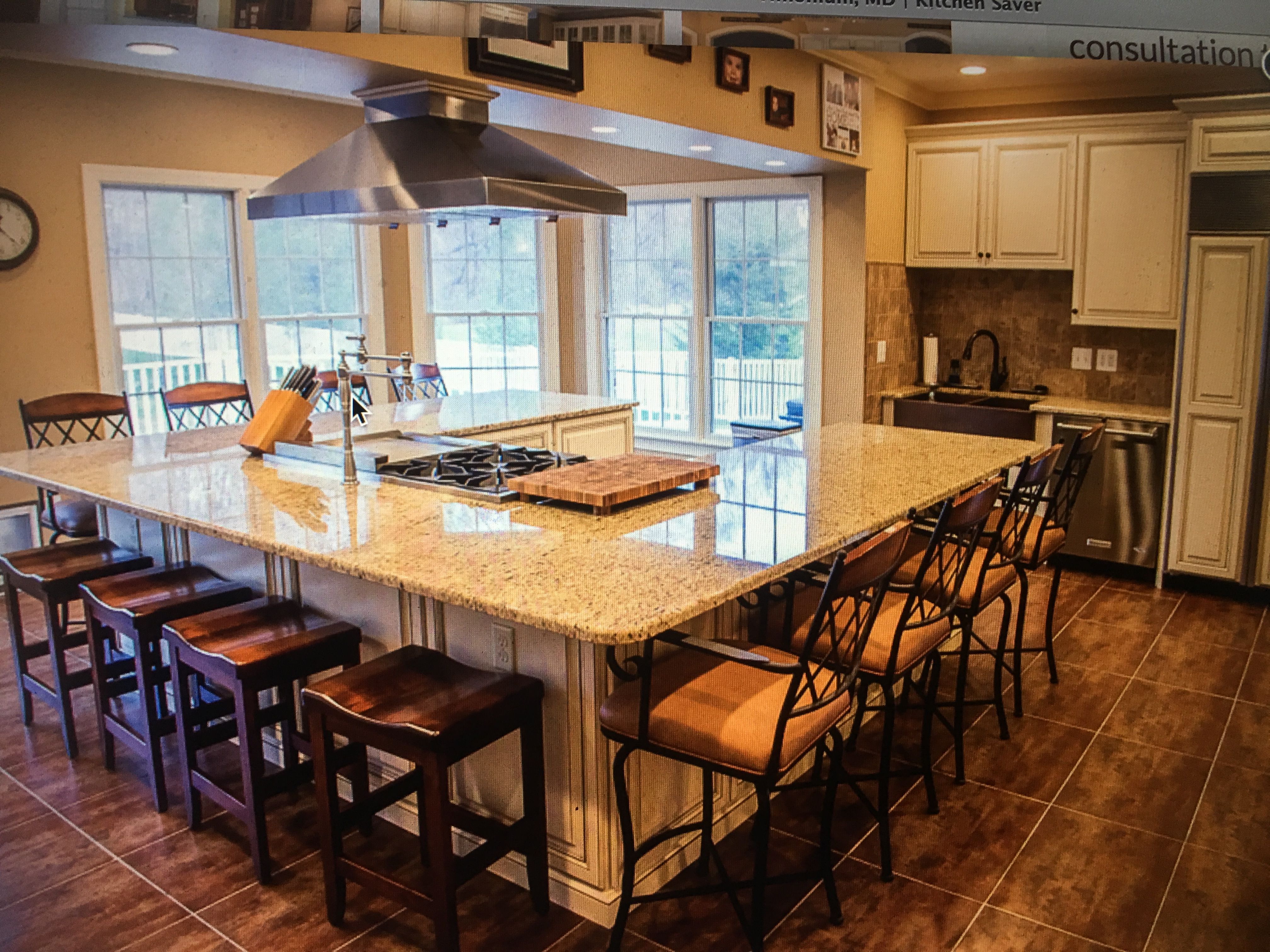 Pin by Alexa Monczunski on Dream kitchens Kitchen island design, Large kitchen layout, Kitchen