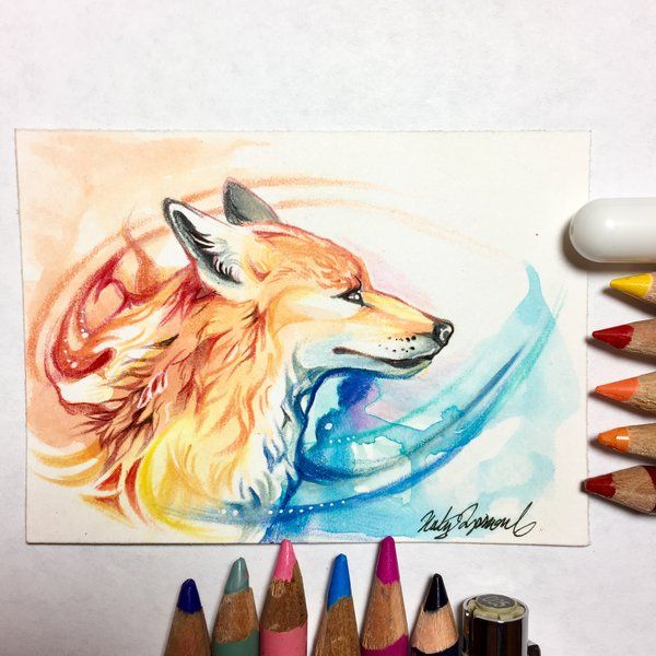 Mystic Fox ACEO by Lucky978.deviantart.com on @DeviantArt in 2021 ...