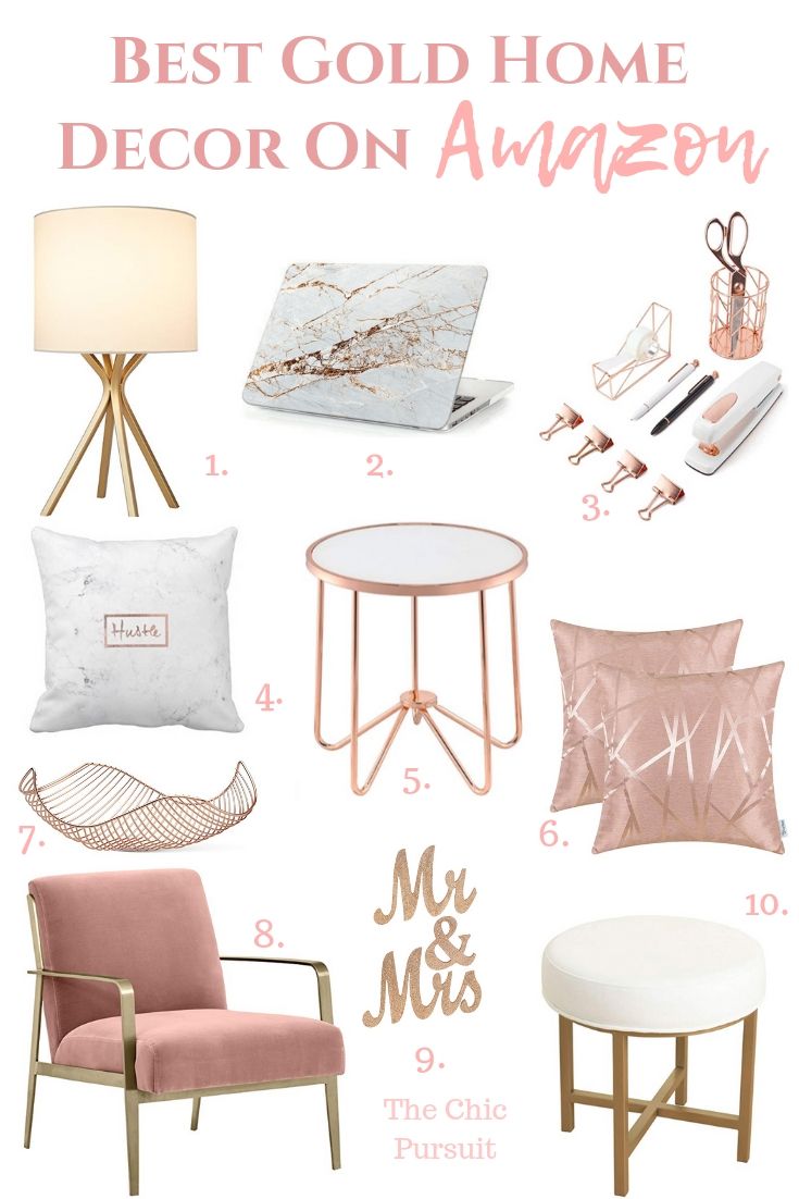 The Best Gold & Rose Gold Home Decor Ideas That You\'ll Love | Gold ...