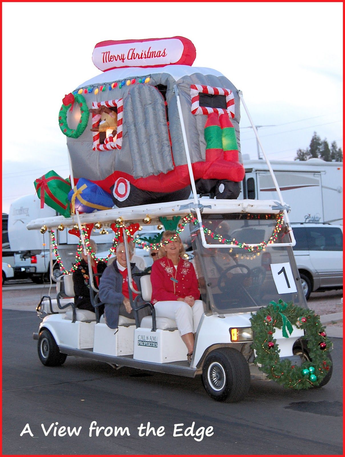 Yesterday was our annual Christmas parade here at Val Vista Resort ...