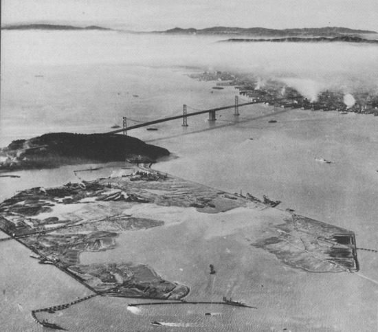 Treasure Island, San Francisco, being built in 1936. New Mexico ...