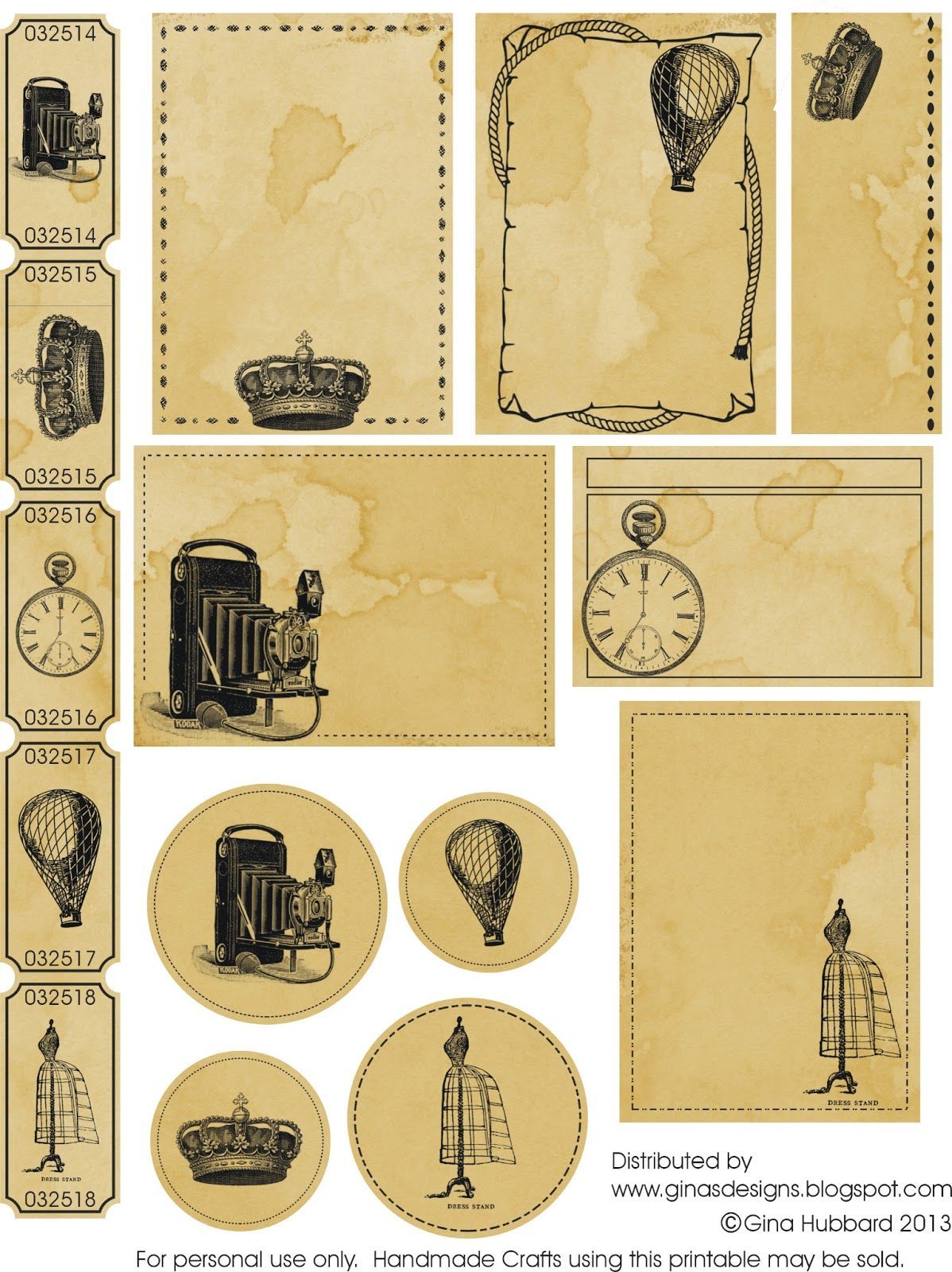 Vintage Scrapbook Designs