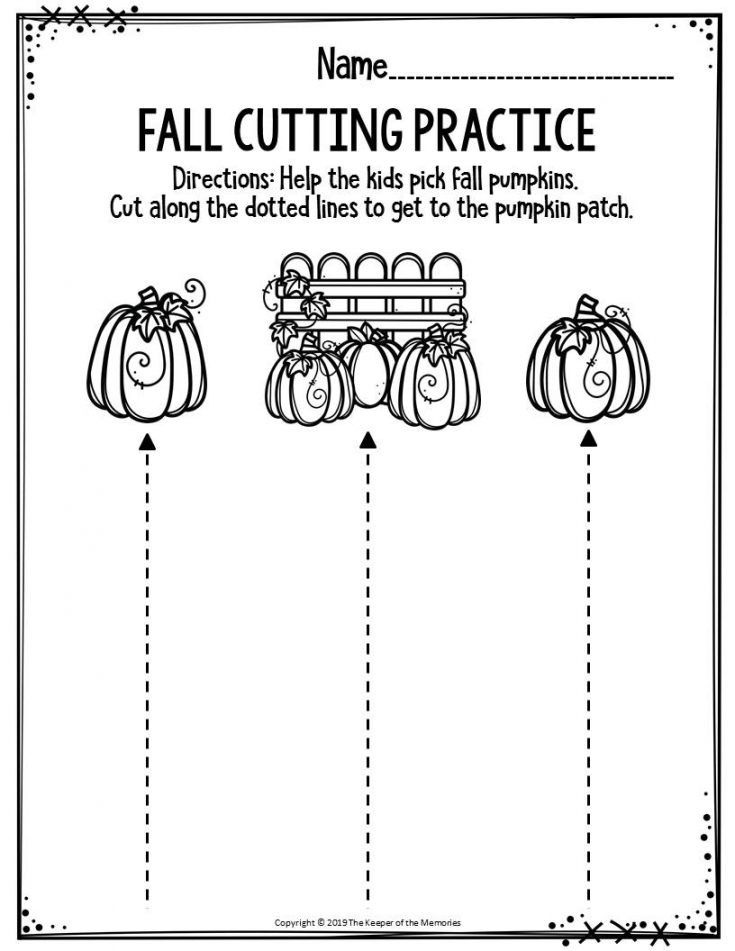 Preschool Cutting Practice Printable