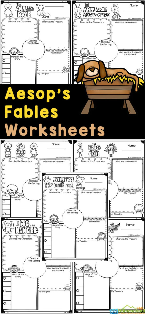 These Fun, Free Aesops's Fables Printables Are A Great Way To Learn 