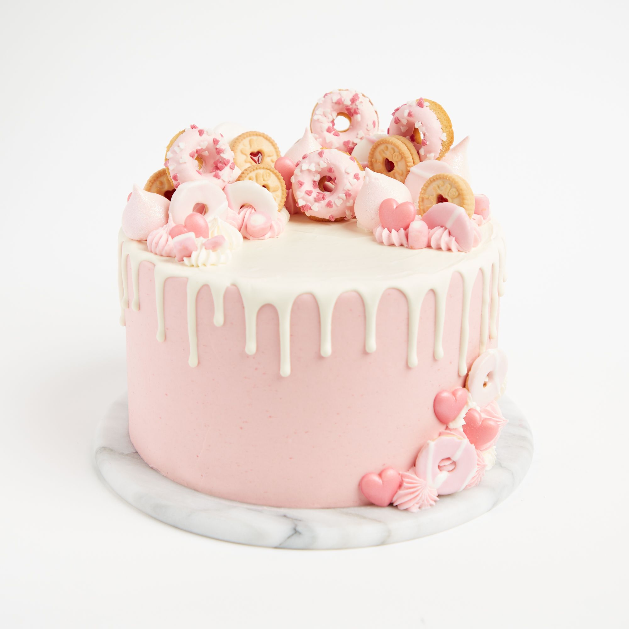 Details more than 76 pink donut drip cake super hot - awesomeenglish.edu.vn