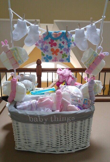 Here's a Pinterest inspired baby shower gift I made for one of my ...