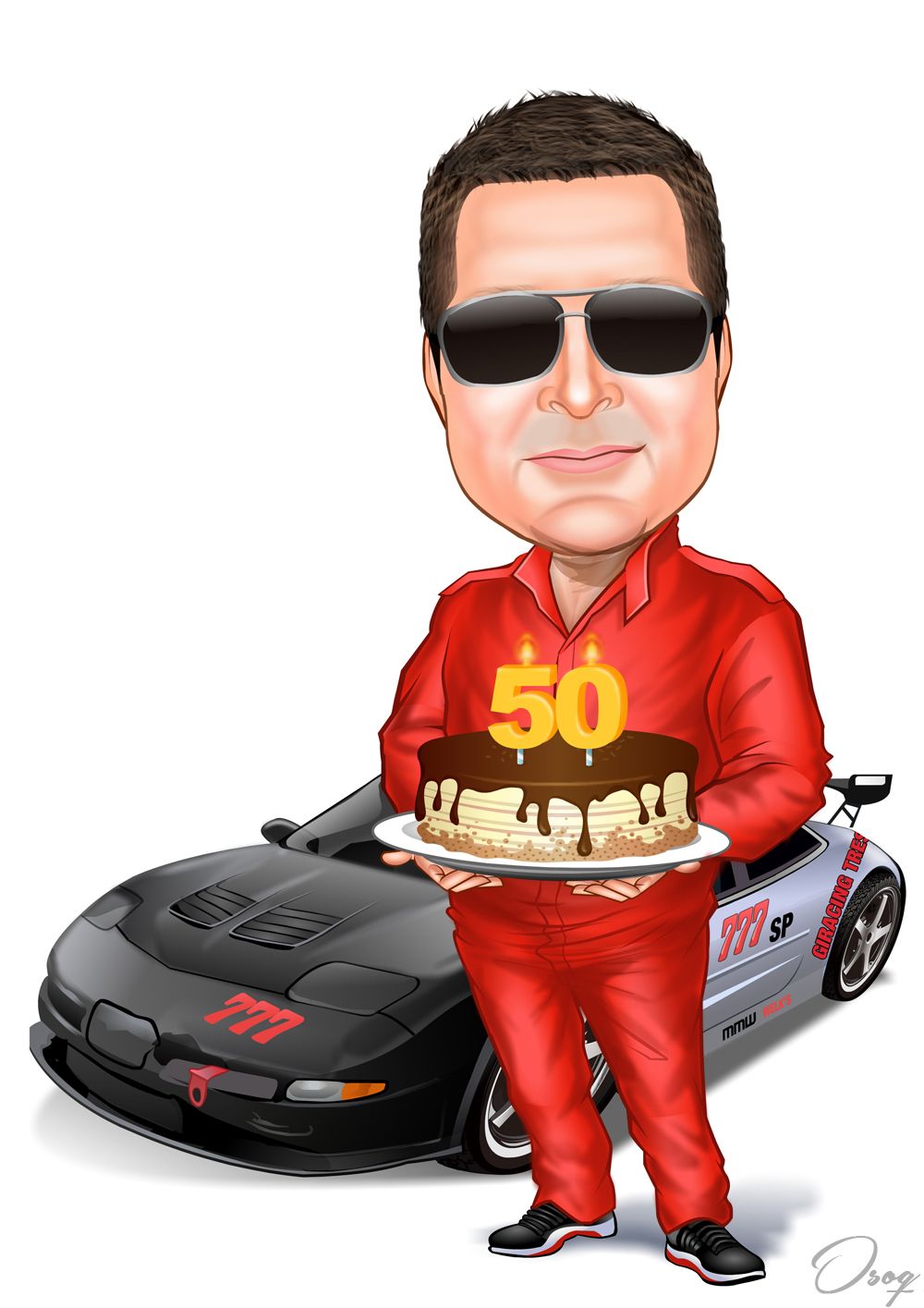 Car Caricature | Osoq.com Caricature From Photo, Caricature Artist ...