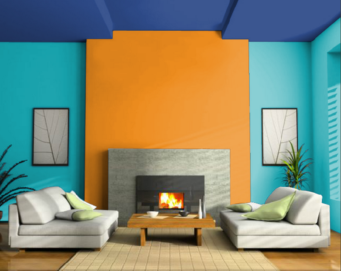 Complementary Colors Painting Interior Rooms