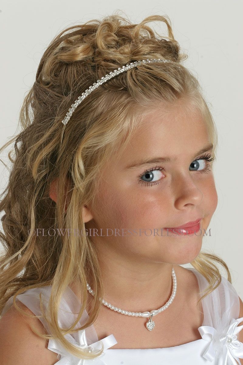 Flower Girl Rhinestone Headband Flower Girl Hairstyles