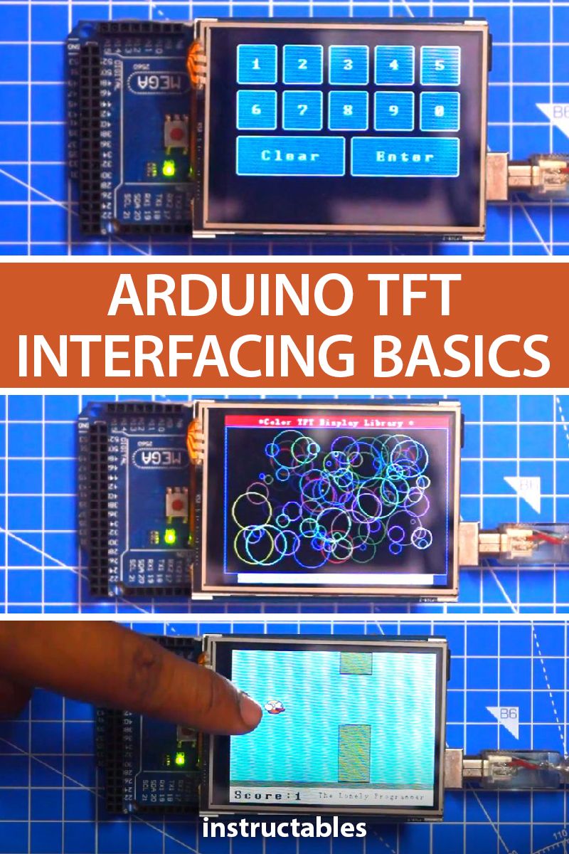 Arduino TFT Interfacing Basics | Arduino projects diy, Arduino lcd ...