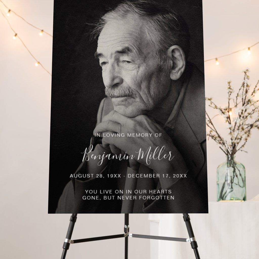 Personalized photo celebration of life funeral invitation zazzle – Artofit