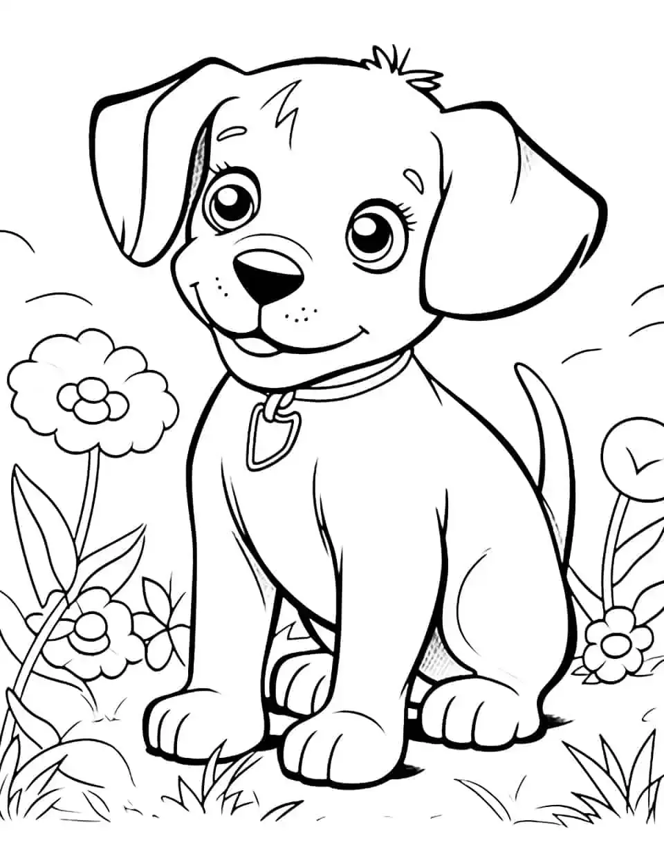 75 free dog coloring pages for kids 2023 printables – Artofit