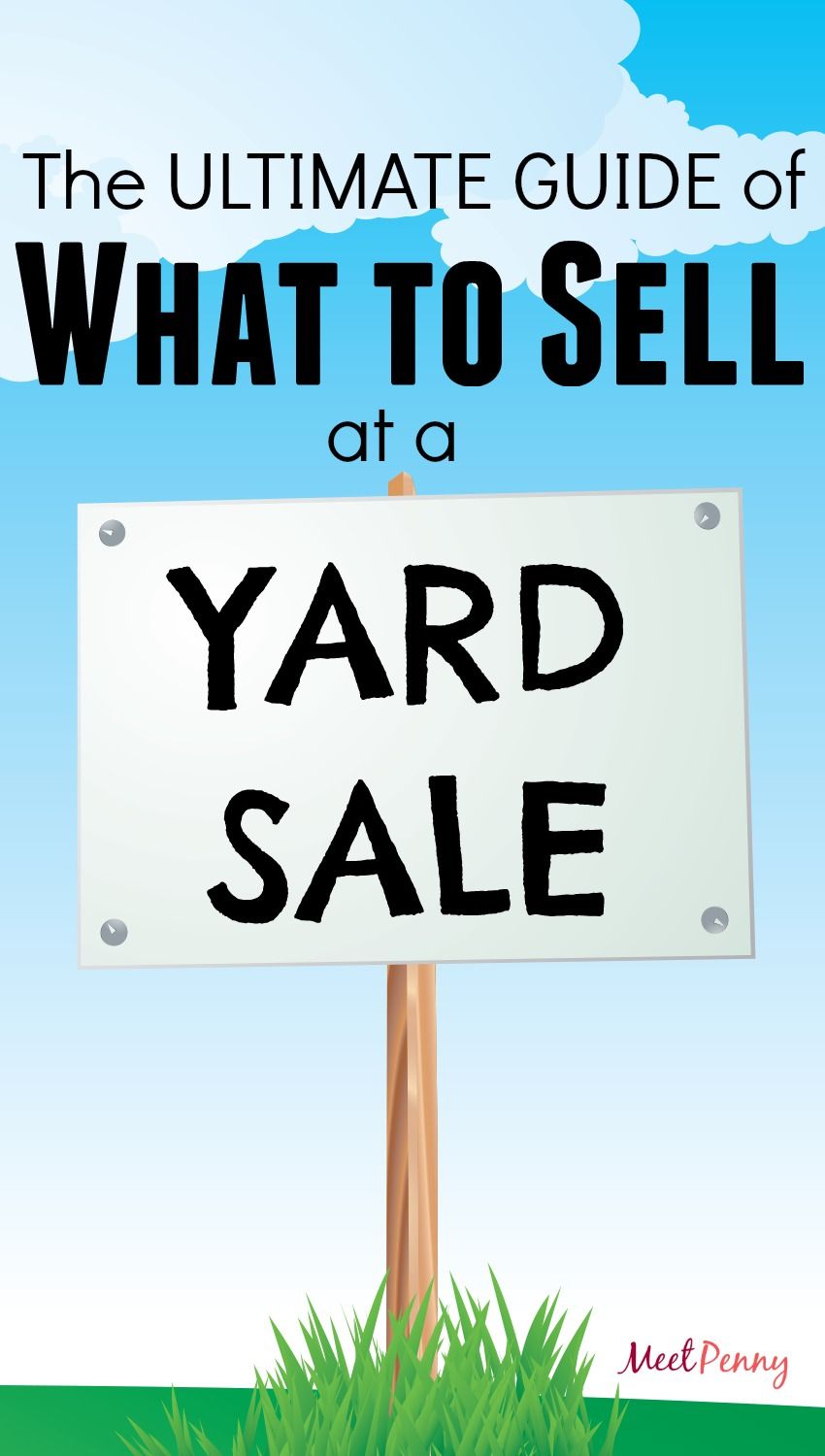 What To Sell At A Yard Sale Garage Sale Tips Yard Sale Things To Sell [ 1500 x 850 Pixel ]