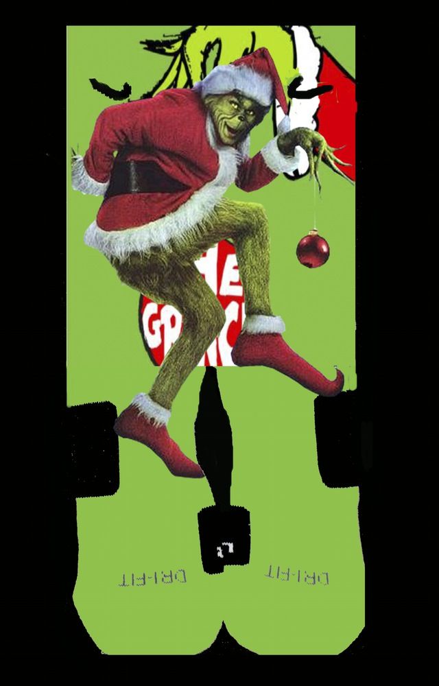 GRINCH 2 Second Edition 2015 | Custom nike elites, Kids crew socks ...