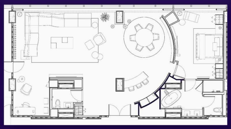 MGM National Harbor - Capital Suite 1,536 sqft Hotel Bedroom Design ...