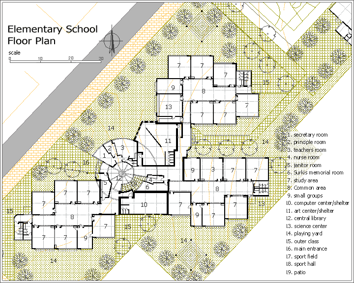 Modern School Floor Plan