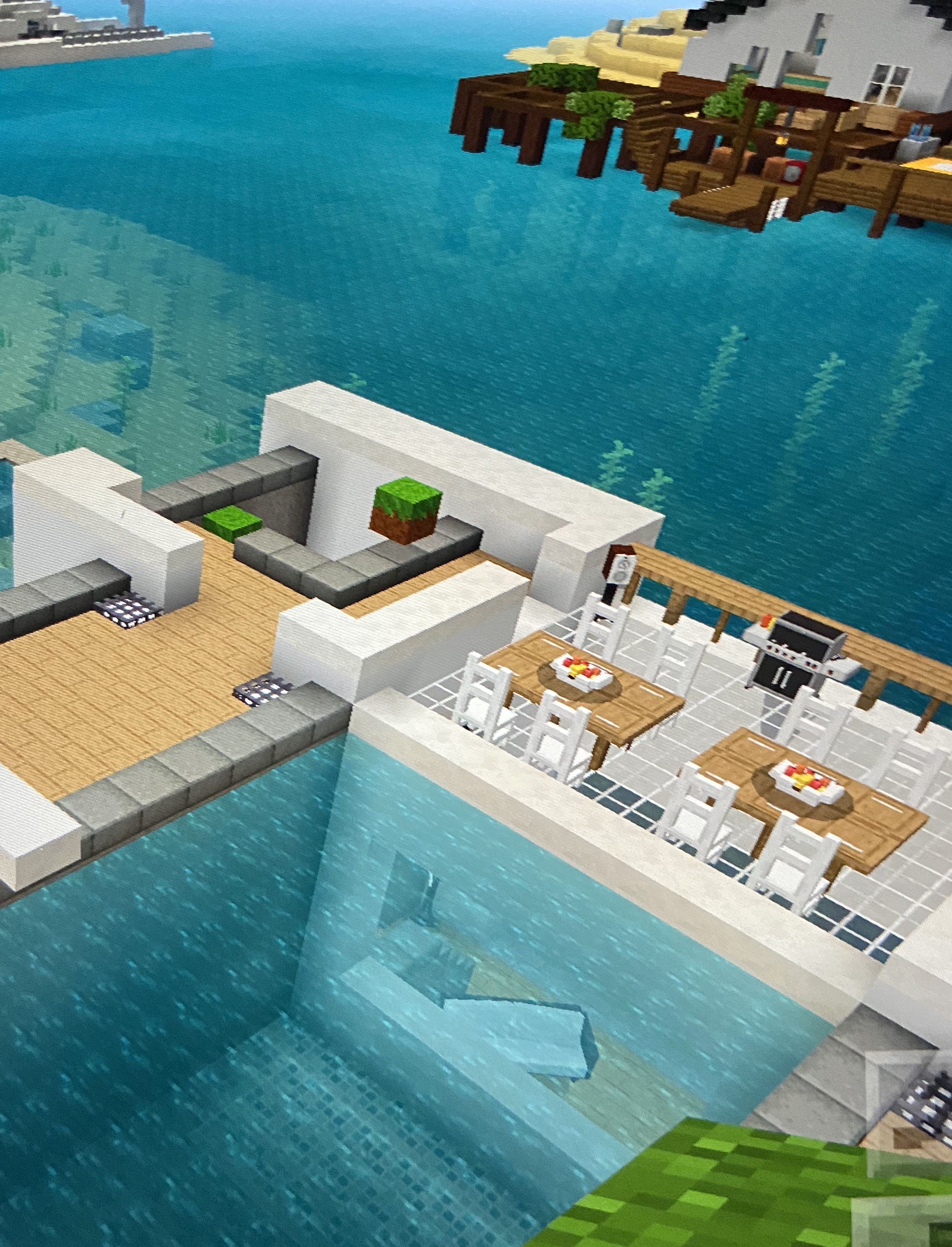 Minecraft Beach House, Minecraft Villa, Modern Minecraft Houses, Cool ...