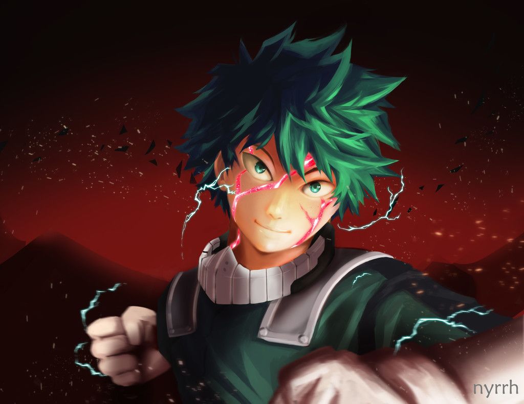 Izuku Midoriya Mha Green Hair Boku no hero academia midoriya izuku ...