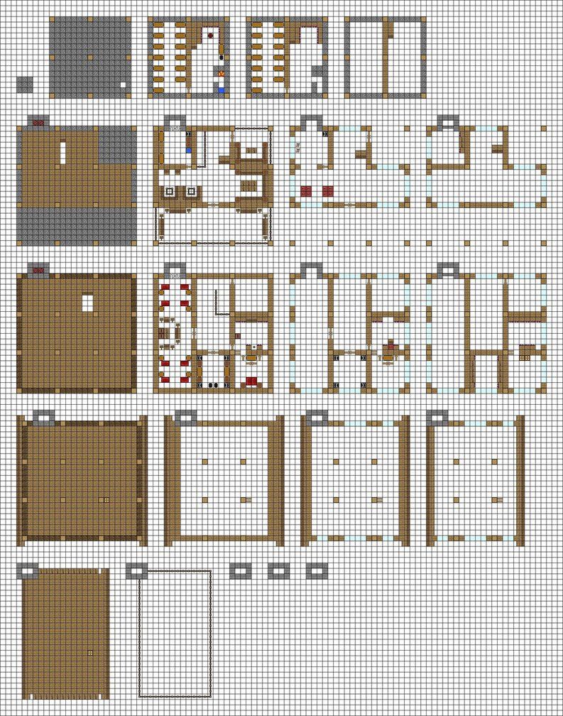 Minecraft Blueprints Layer By Layer : Mineprints - View Minecraft ...