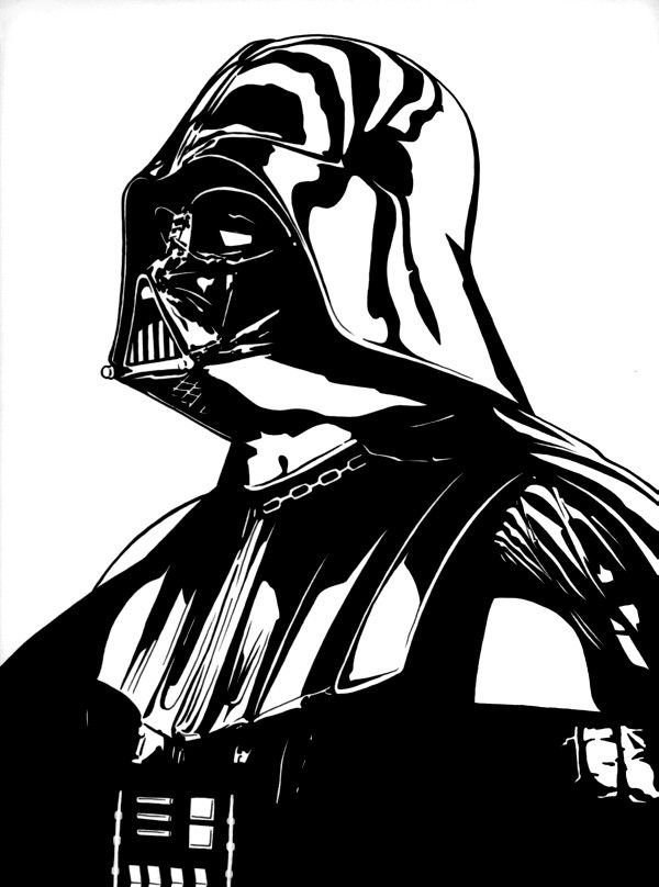 Darth Vader Silhouette, Star Wars Silhouette, Darth Vader Vector, Darth ...