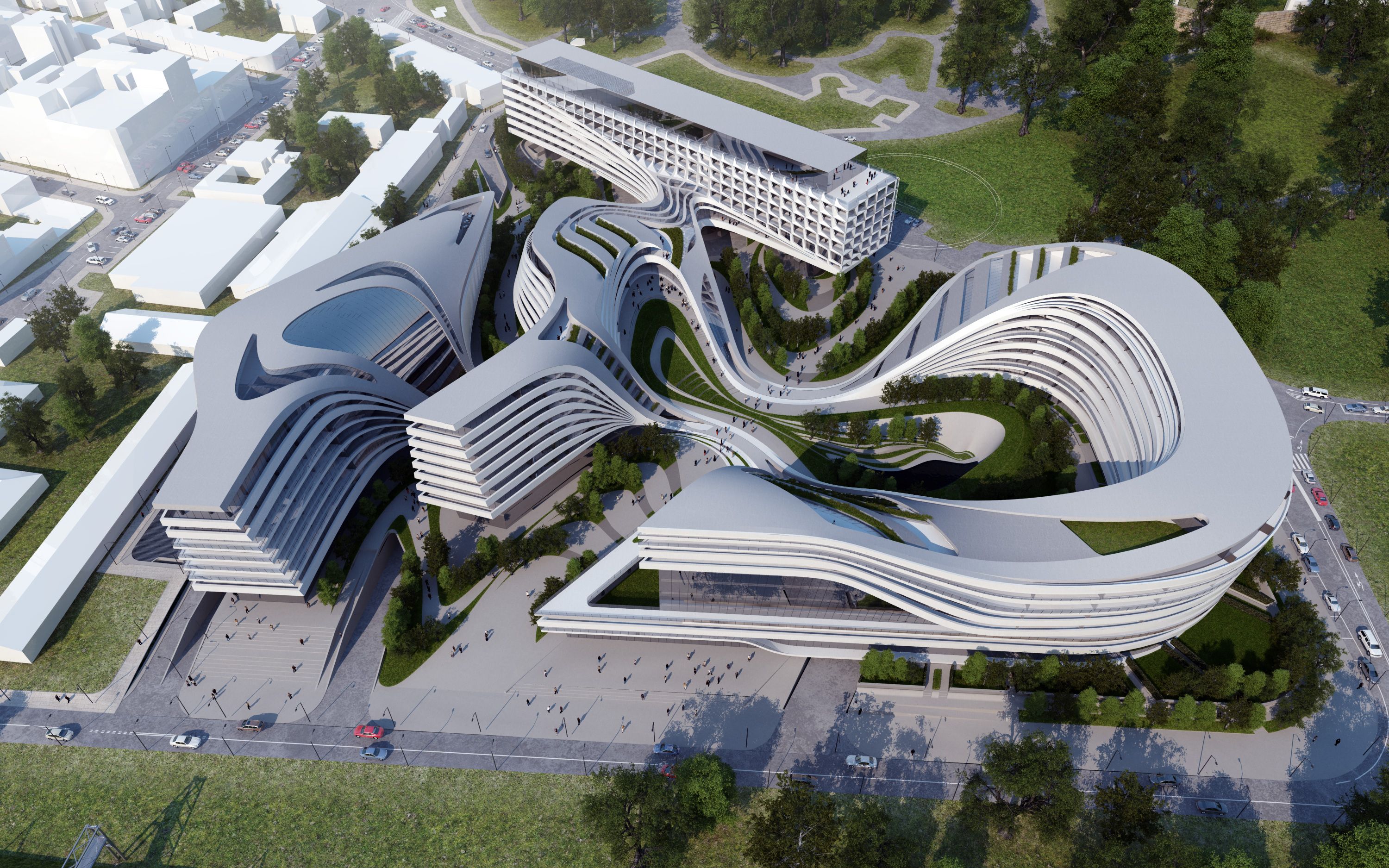 Beko Masterplan © Zaha Hadid Architects (con imágenes) | Zaha hadid ...