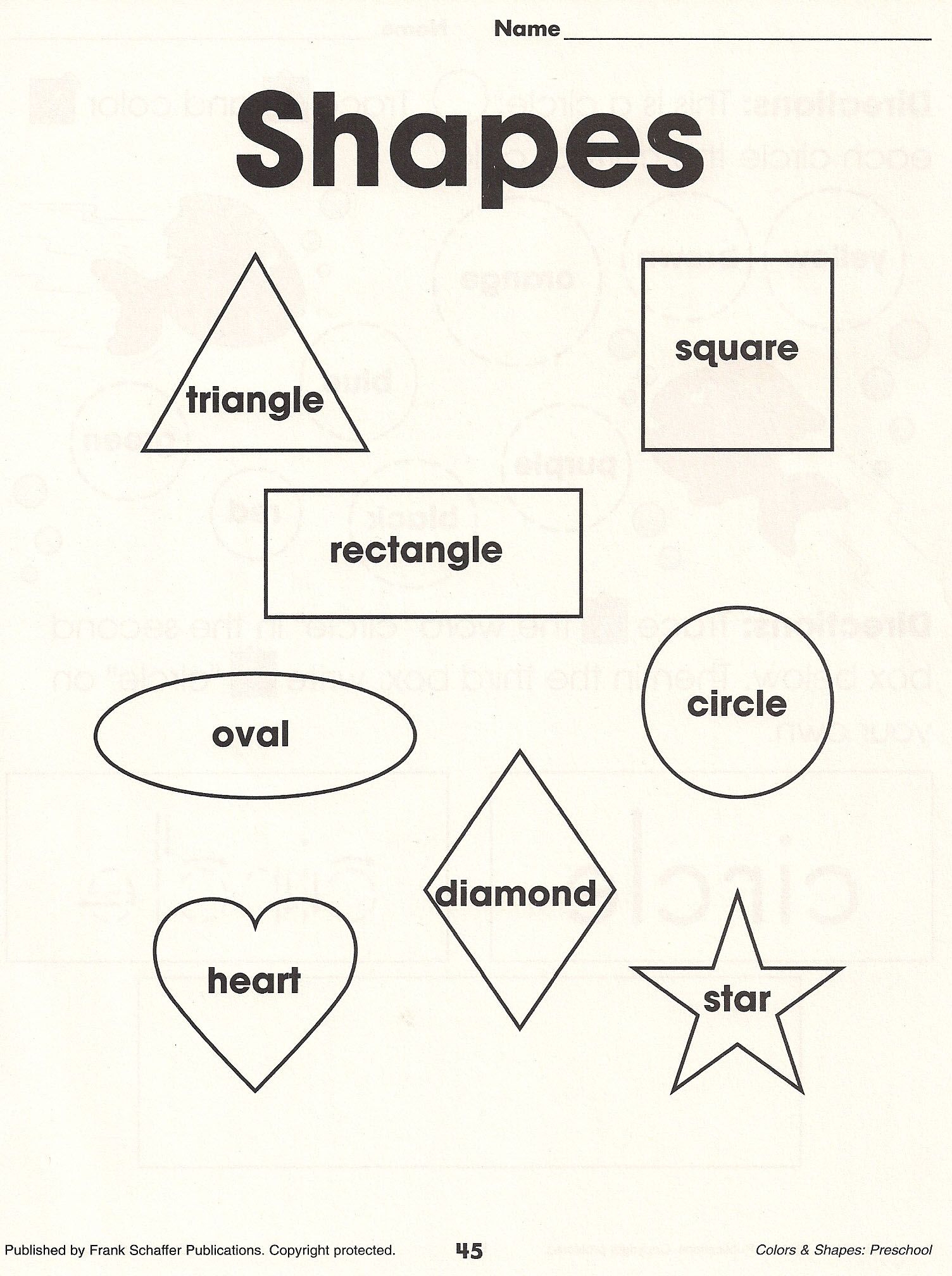 Basic Kindergarten Shapes