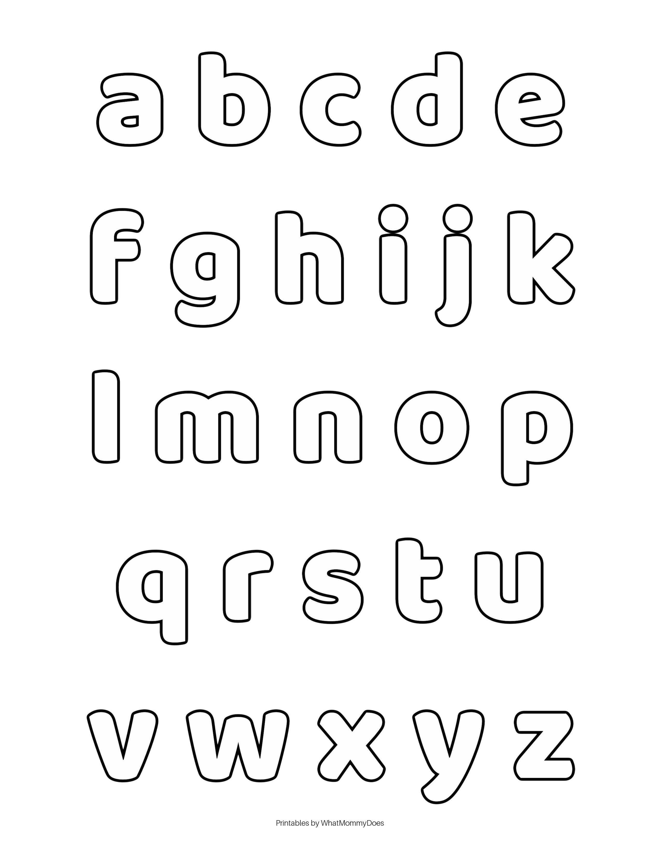 Here's a cute lower case alphabet to print out! 100% free. Use for ...