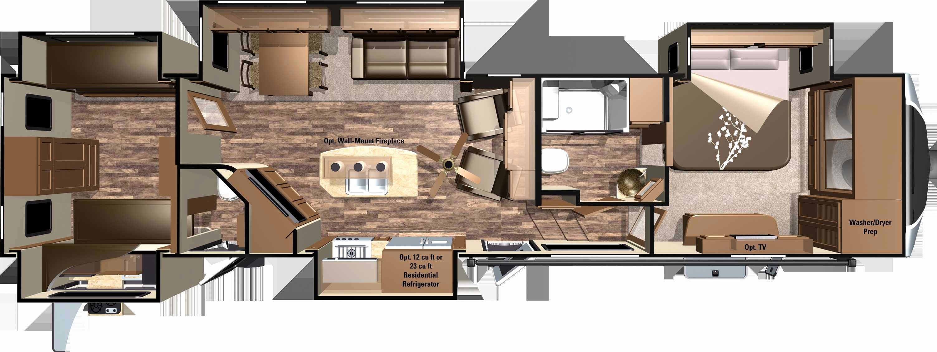 Bunk Bed Travel Trailer Floor Plans - Image to u