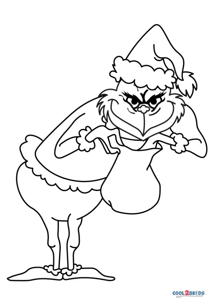 Free Printable Grinch Coloring Pages For Kids | Grinch coloring pages ...