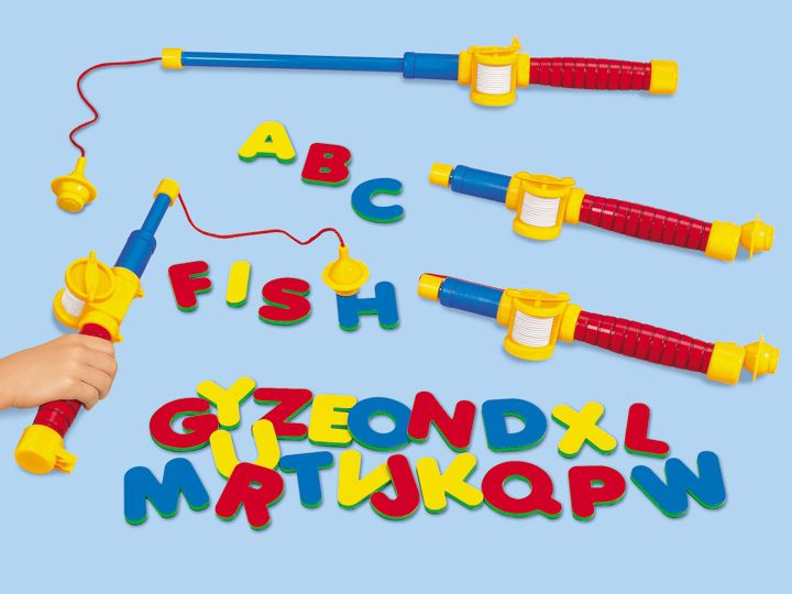 Magnetic Alphabet Fishing Set Fish Philosophy, Foam Letters, Magnetic ...