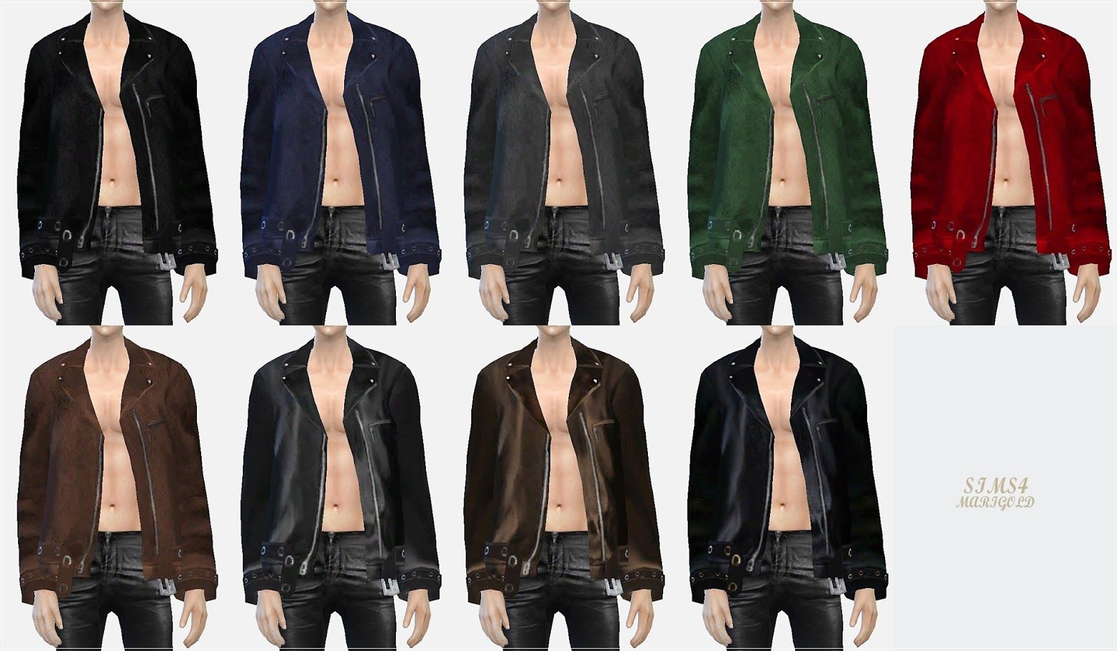 Sims 4 CC Jacket Accessory