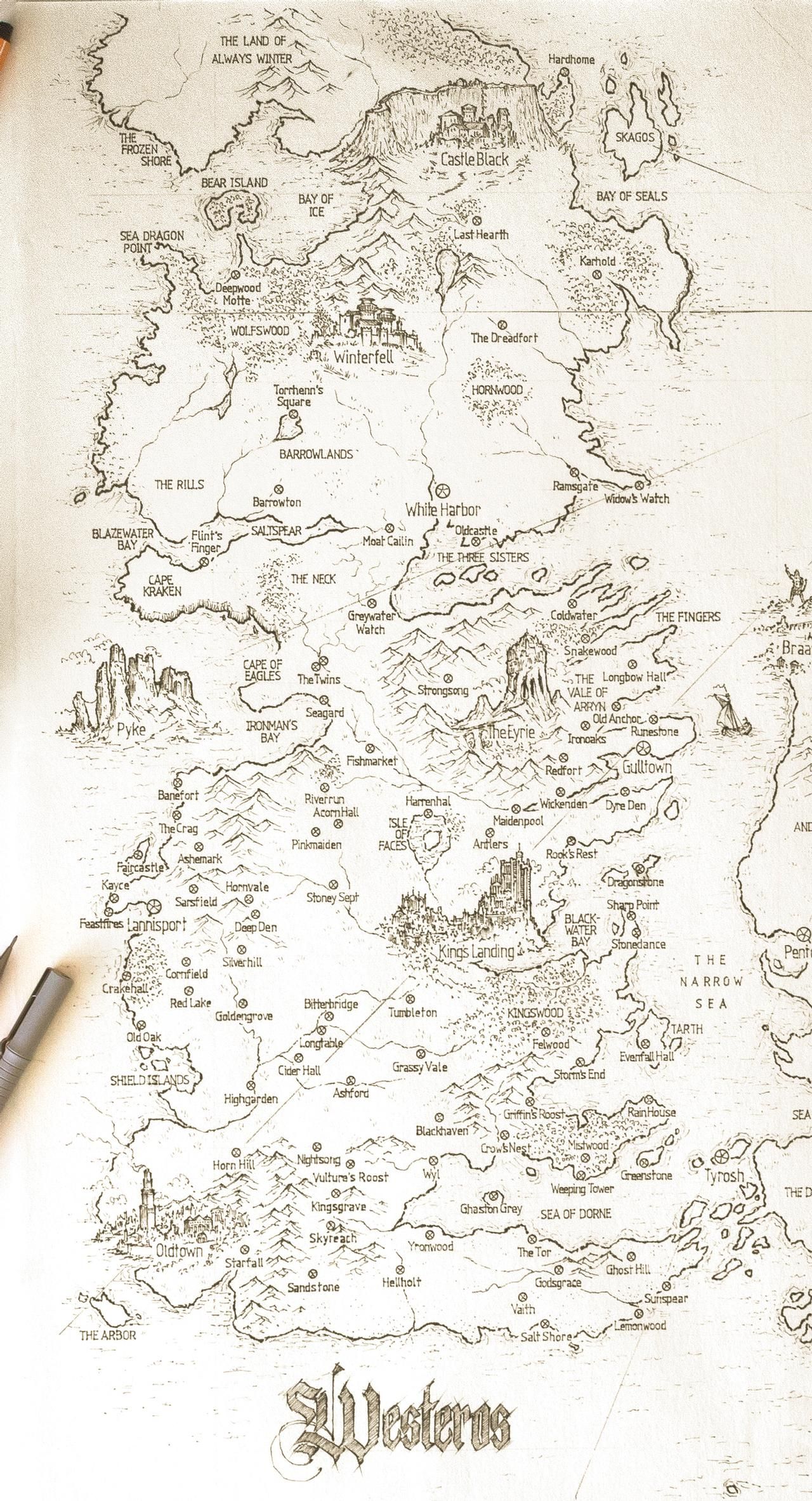 Asoiaf speculative world map westeros full by lucas reiner on ...