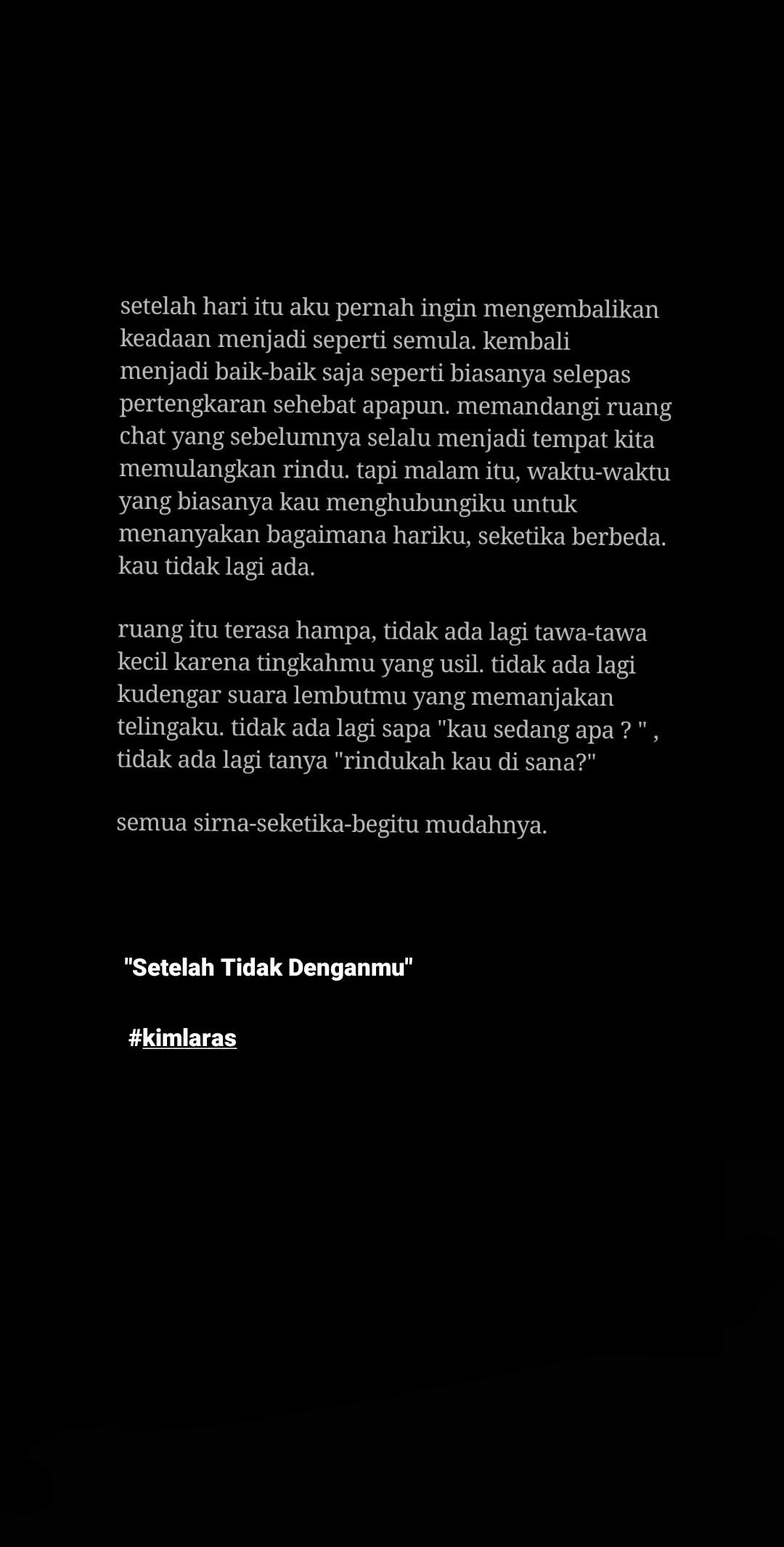 Setelah Tidak Denganmu Kimlaras Kutipan Buku Kata Kata Indah Kata Kata Motivasi