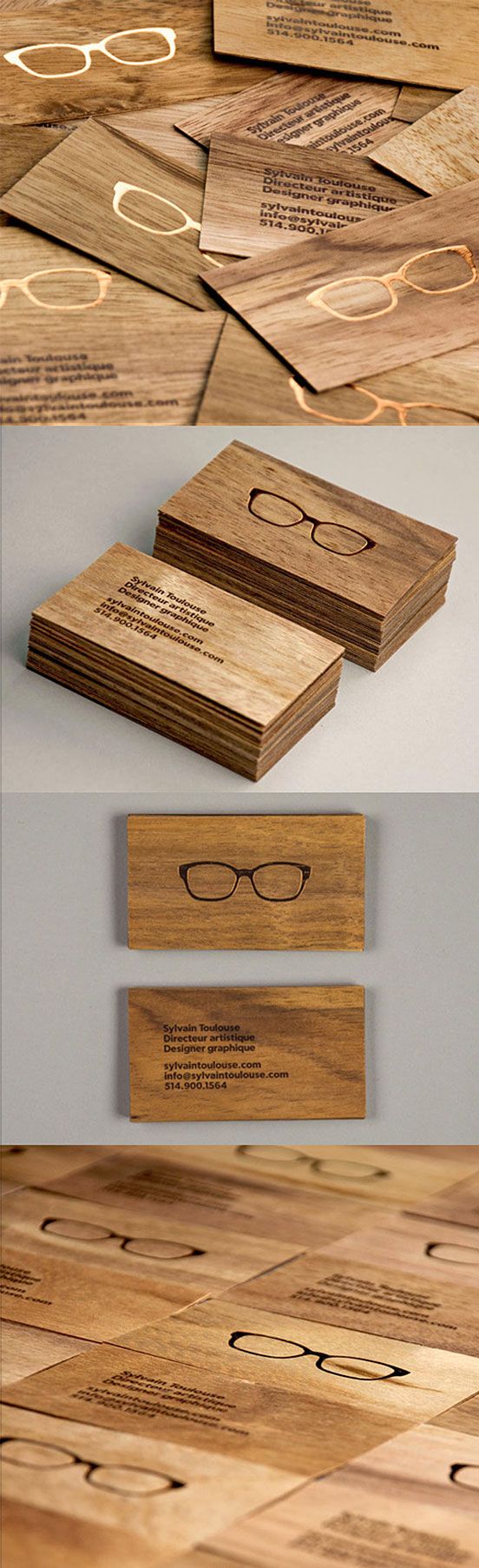 Stylish Laser Engraved Wooden Business Cards | Business Cards | The ...