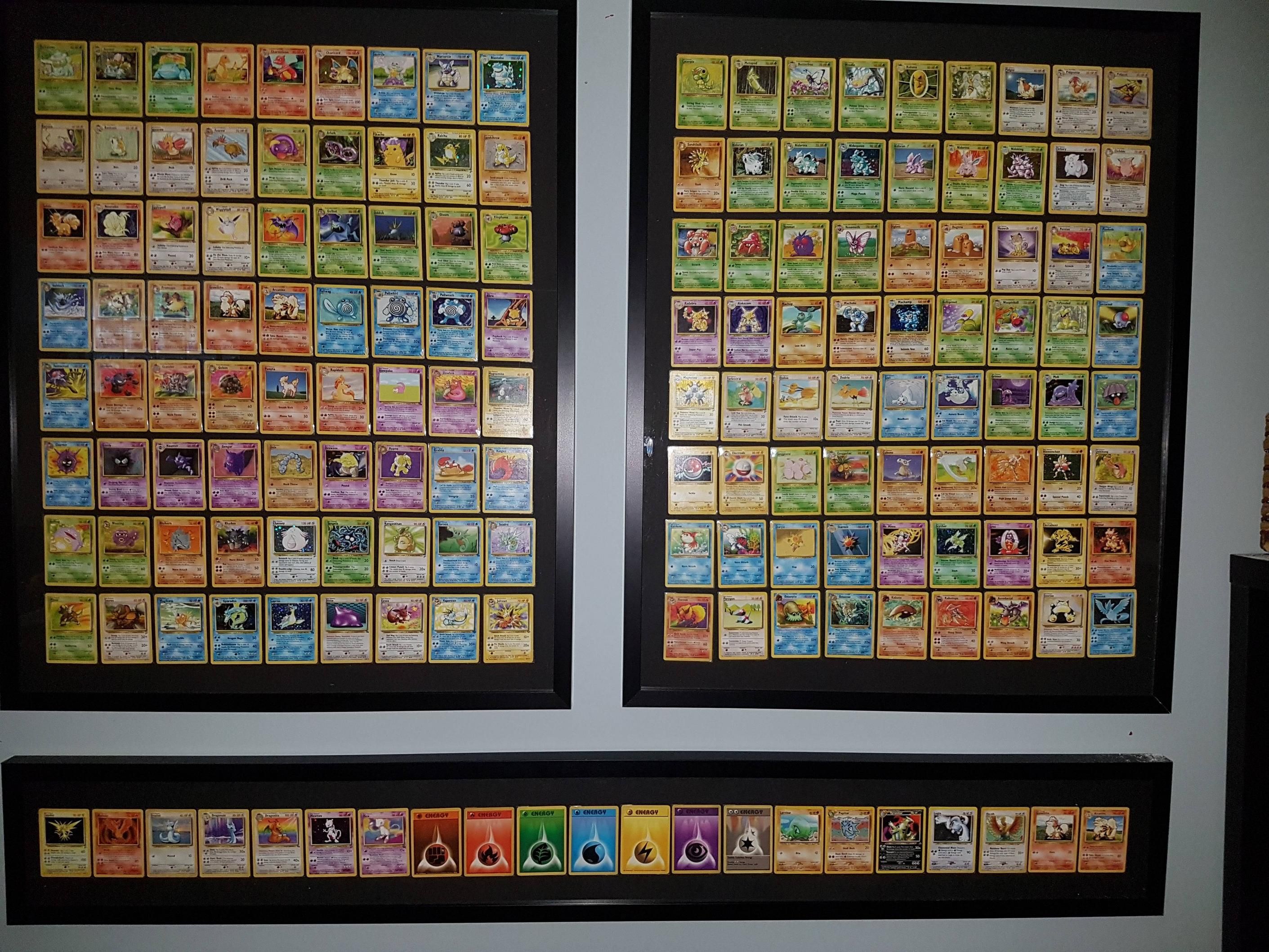 Framed my original cards. Due to spacing in frames Included my ...