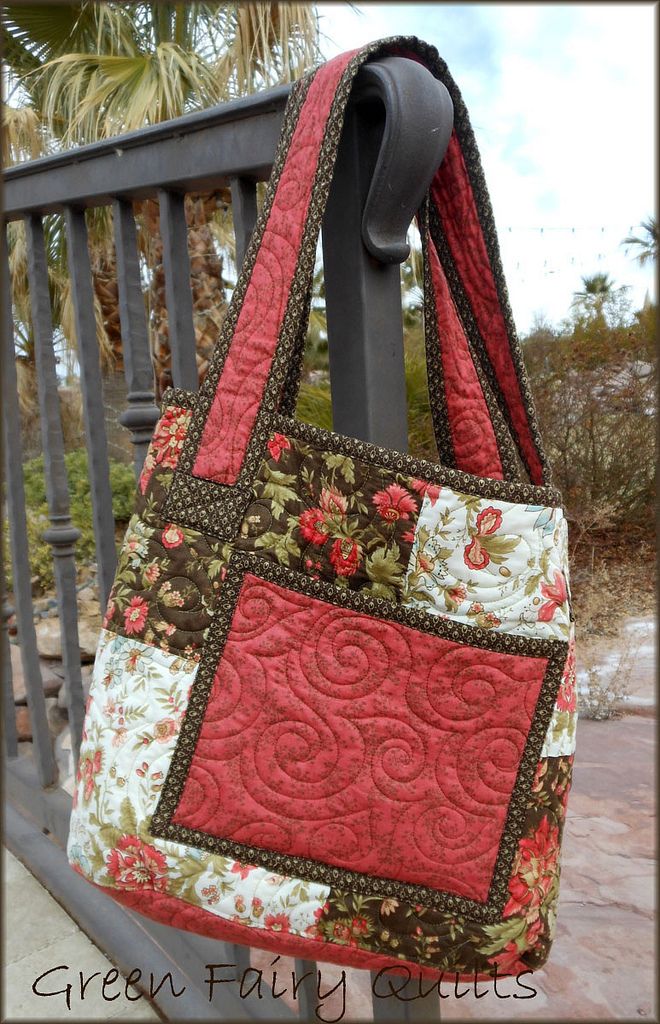 Flickr | Quilted bag patterns, Tote bags sewing, Patchwork bags