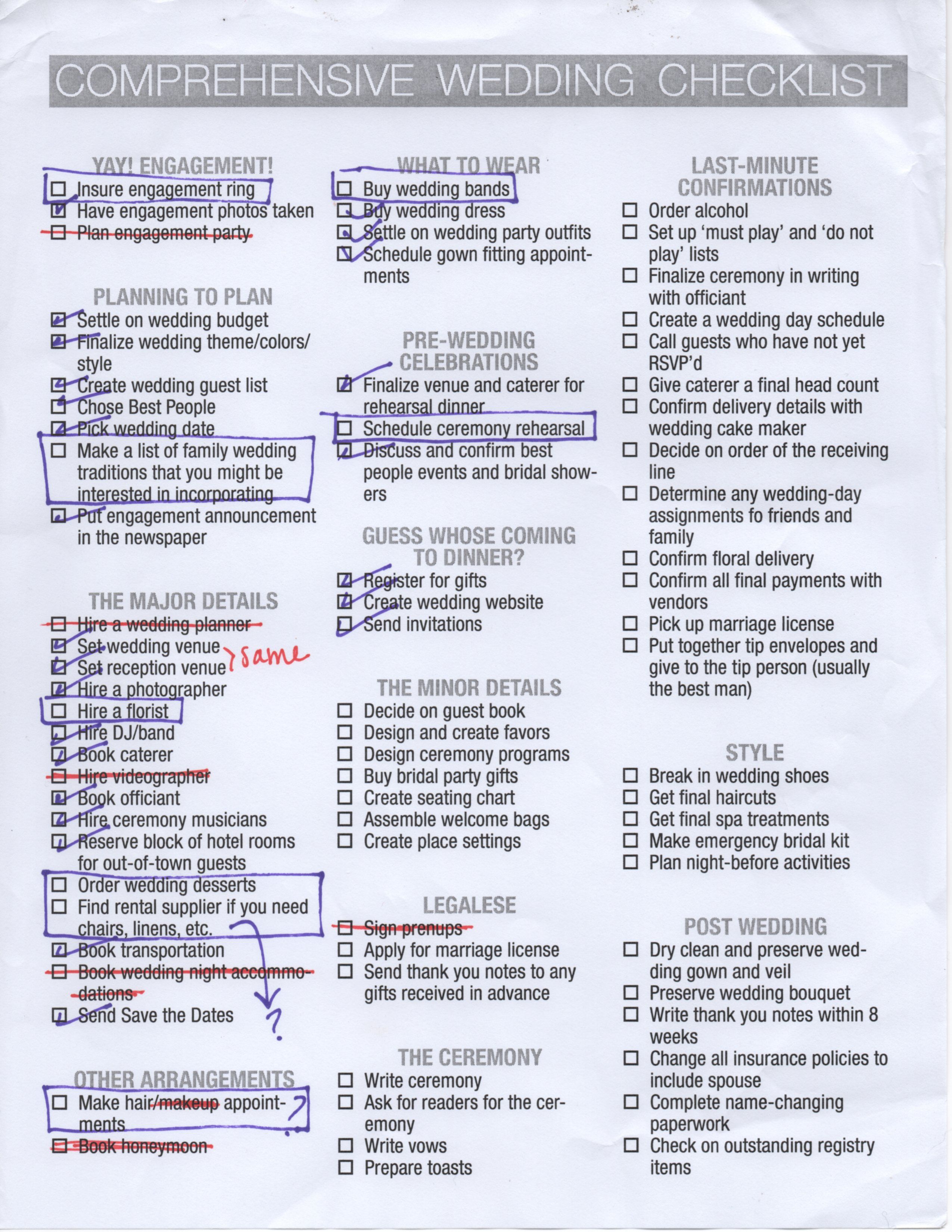 40+ Complete wedding checklist free ideas in 2021