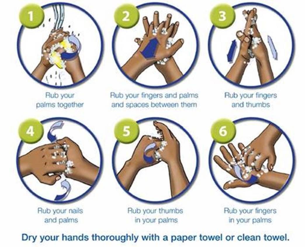 Printable Hand Washing Steps