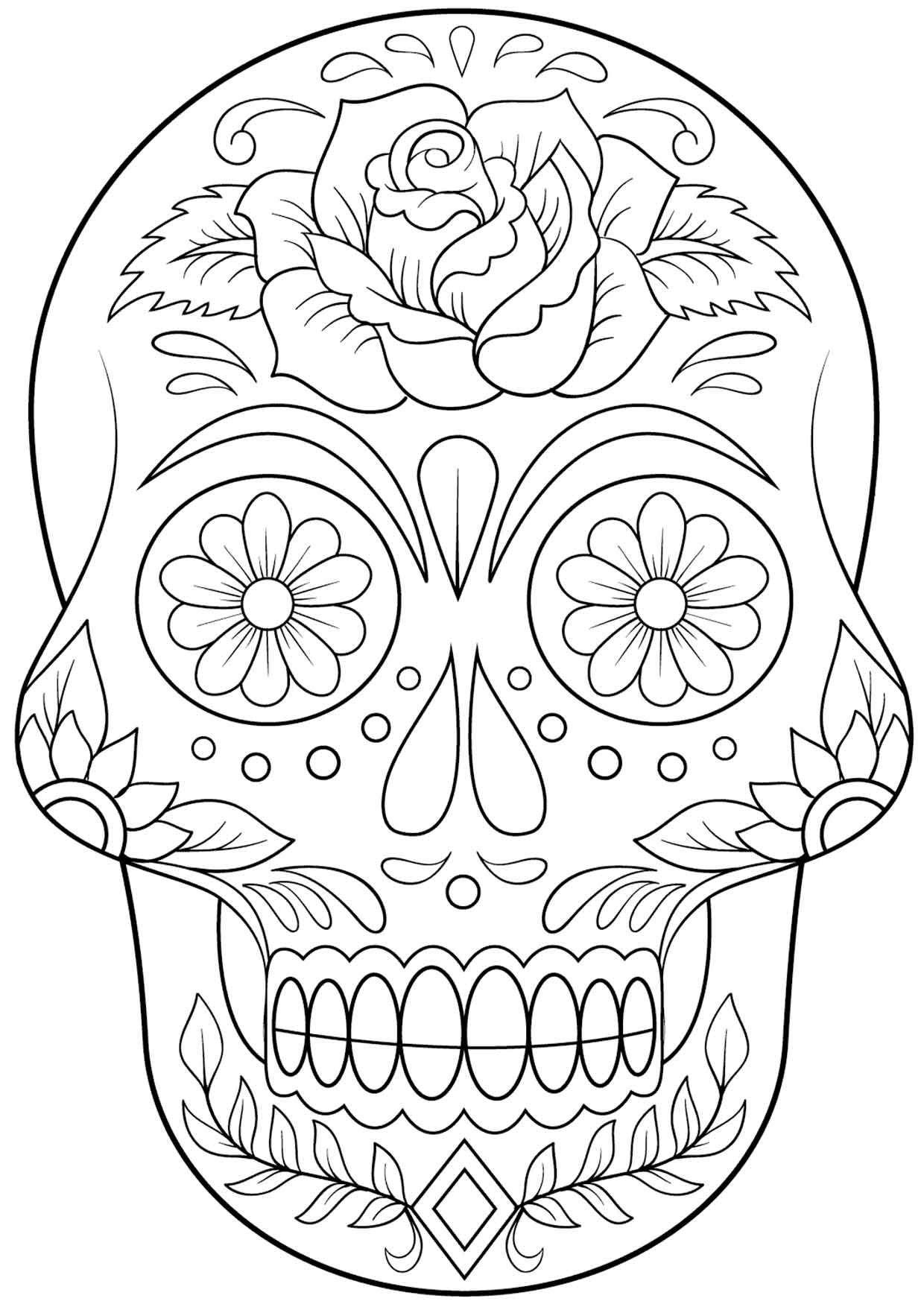 31+ Dia de los muertos coloring pages pdf ideas in 2021