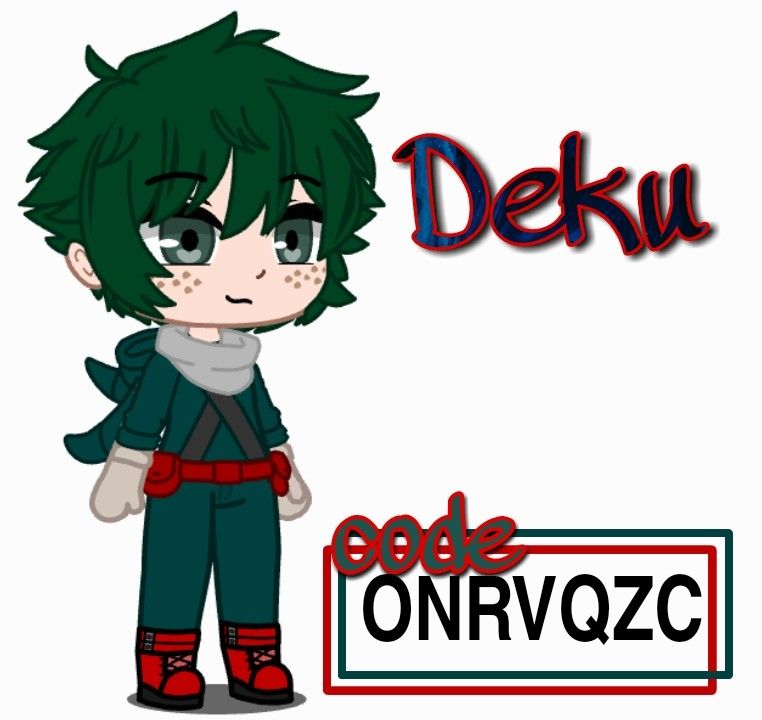 Izuku Midoriya Hero Costume Gacha Club ~ Gacha Deku Anime Cute Edits ...