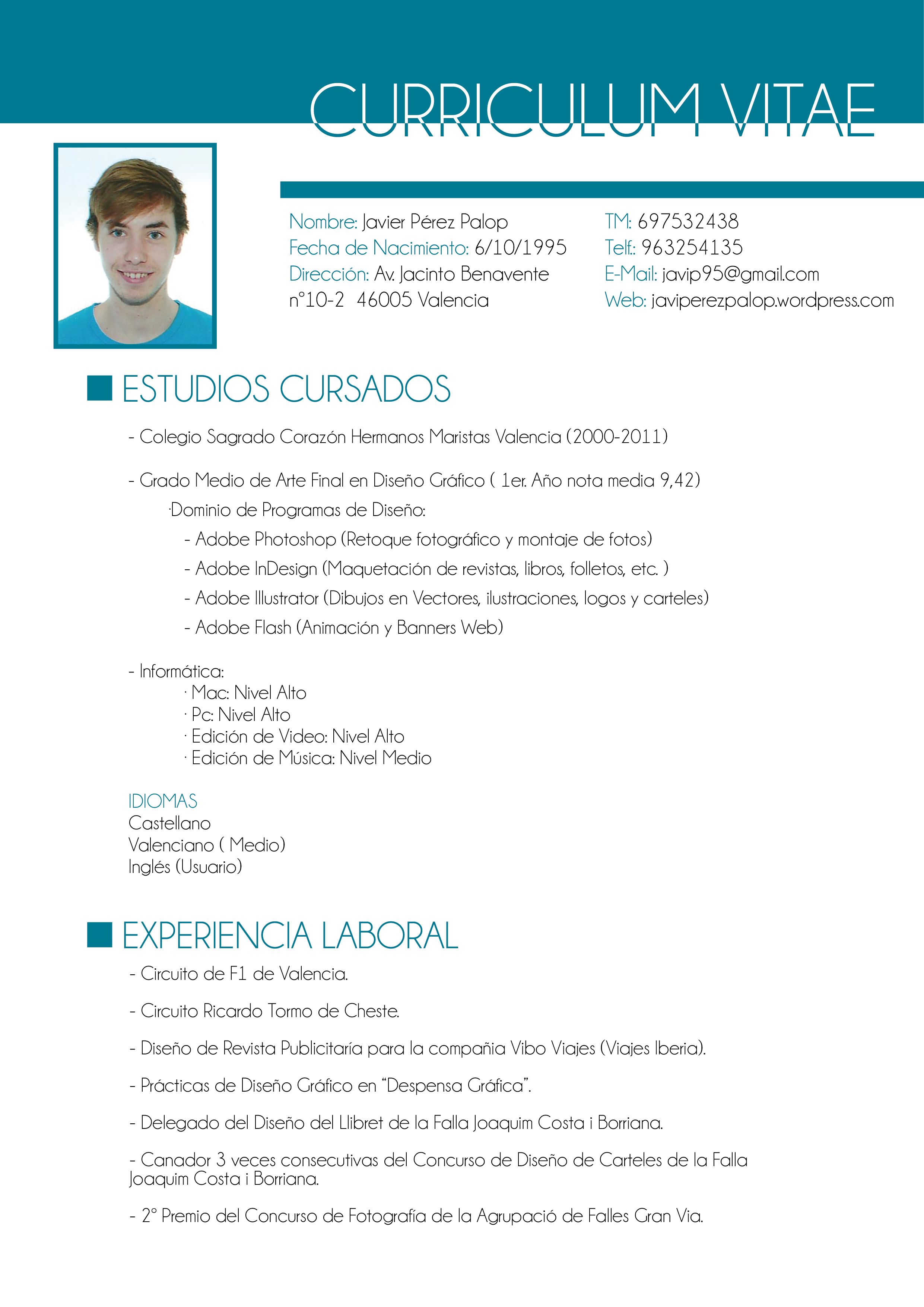 Resume Template En Espanol - Printable Computer Tools