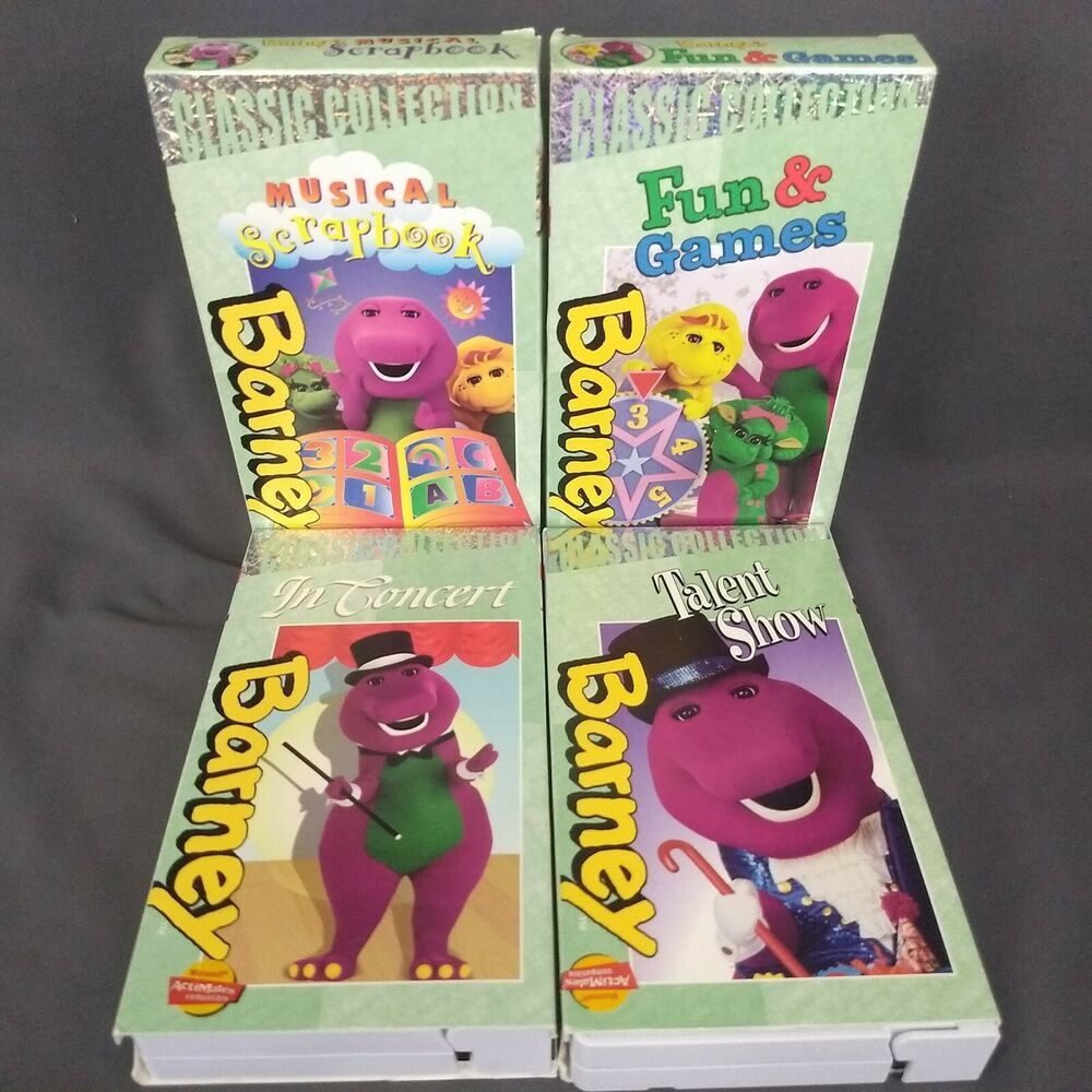 Barney Classic Collection Lot 6 VHS Concert Talent Show Fun and Games ...