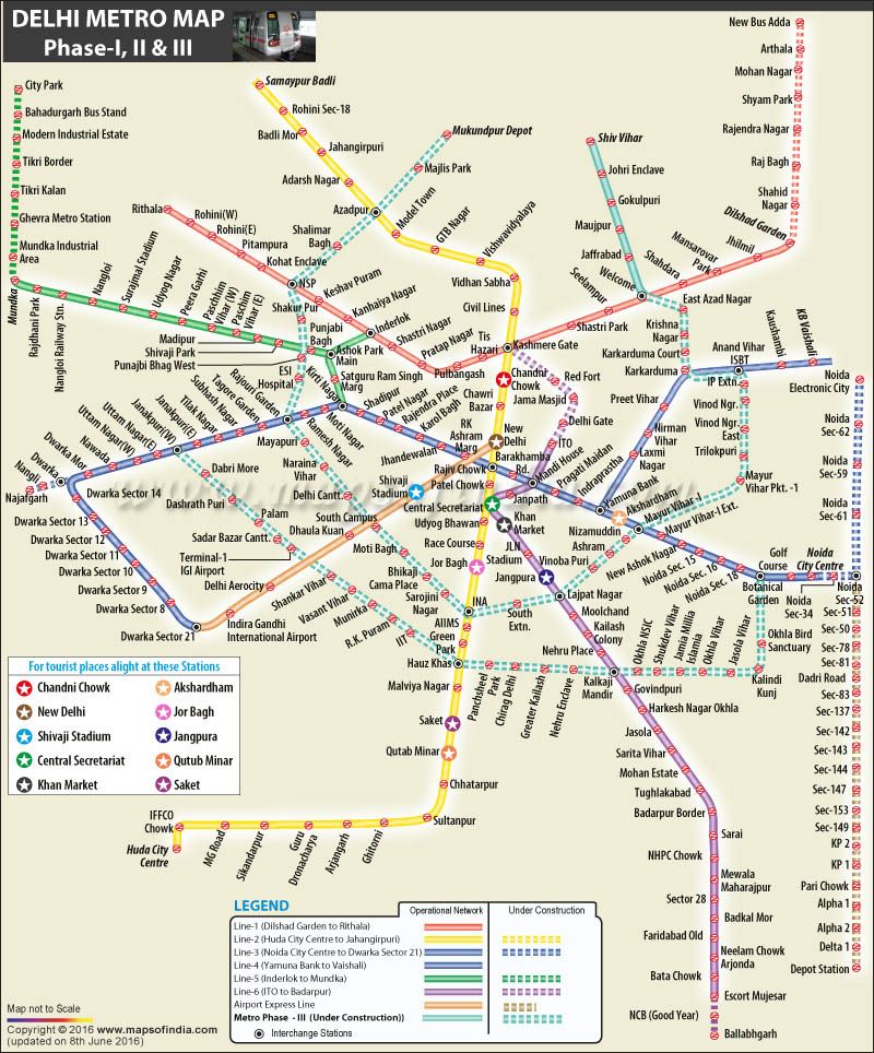 Delhi Metro Map | Delhi metro, Metro map, Metro route map