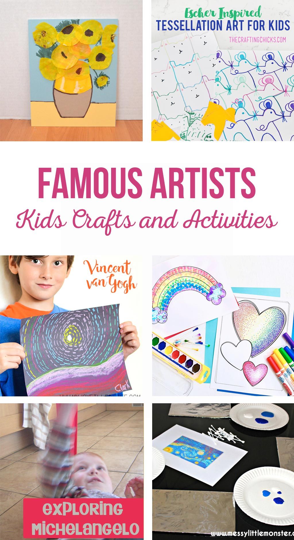 Famous Artists Kids Crafts and Activities | Teach kids about famous ...