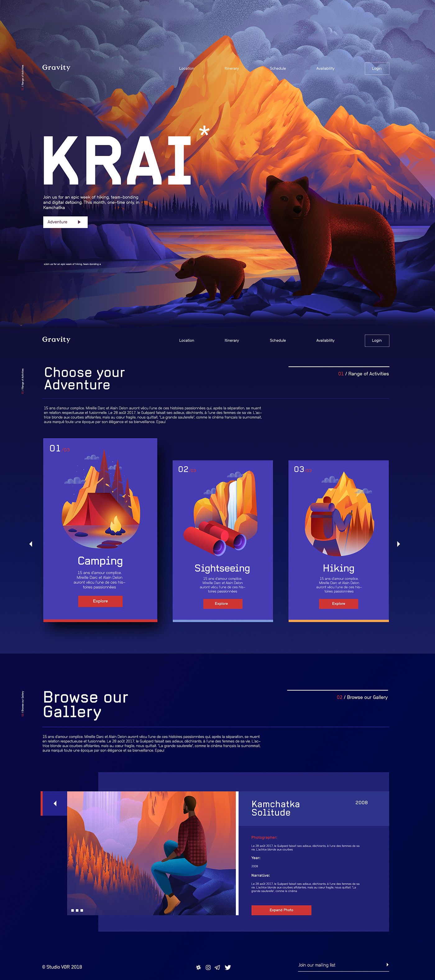 10 Examples of Amazing Landing Pages on Behance Layout Design, Design ...