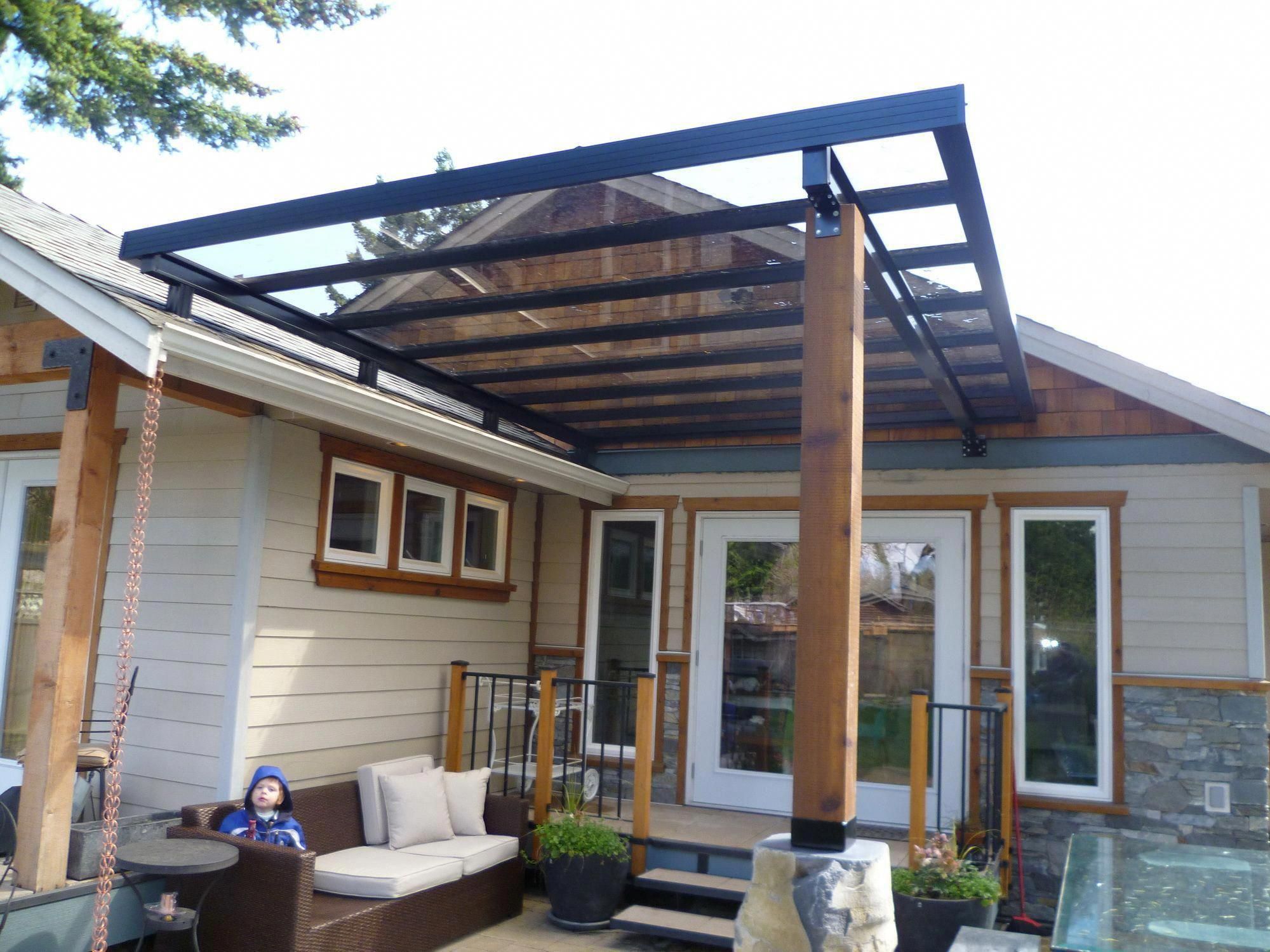 Excellent Totalement gratuit small pergola attached to house